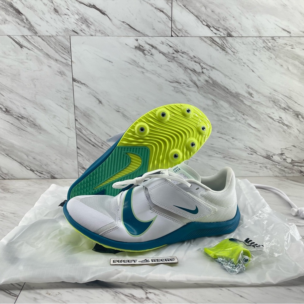 Nike Zoom Rival Track & Field Spikes White Bright Spruce